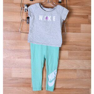 Nike 2T/24month girls leggings and tee-shirt